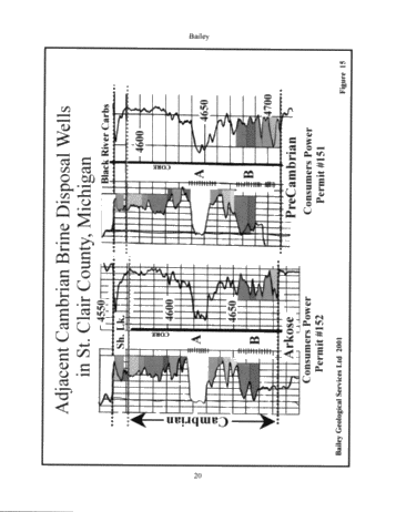 The Practical Geological Realities of Finding Oil and Gas Reservoirs and Water Disposal Zones in the Cambrian Sediments of S.W. Ontario Page 17