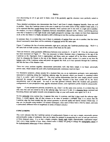 The Practical Geological Realities of Finding Oil and Gas Reservoirs and Water Disposal Zones in the Cambrian Sediments of S.W. Ontario Page 21