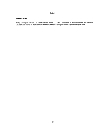 The Practical Geological Realities of Finding Oil and Gas Reservoirs and Water Disposal Zones in the Cambrian Sediments of S.W. Ontario Page 22