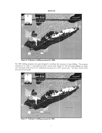 Talisman Energy Inc. and the Ontairo Oil Patch: Does the Shoe Fit? Page 7