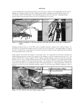 Talisman Energy Inc. and the Ontairo Oil Patch: Does the Shoe Fit? Page 12