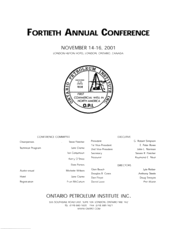 Fortieth Annual Conference Page 1