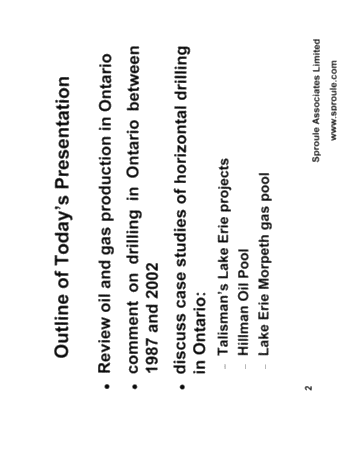 Horizontal Drilling in Ontario Page 2