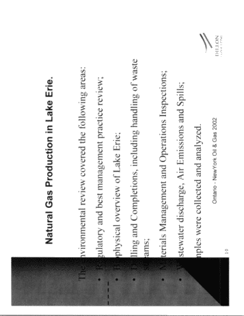 Environmental Review of Natural Gas Production in Lake Erie Page 10