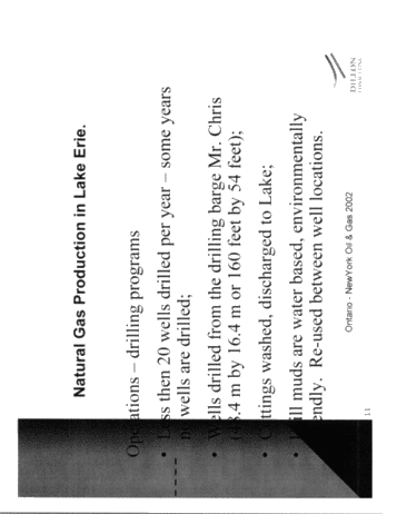 Environmental Review of Natural Gas Production in Lake Erie Page 11