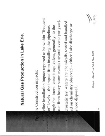 Environmental Review of Natural Gas Production in Lake Erie Page 18