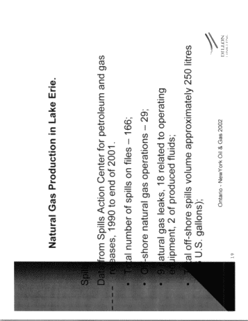 Environmental Review of Natural Gas Production in Lake Erie Page 19