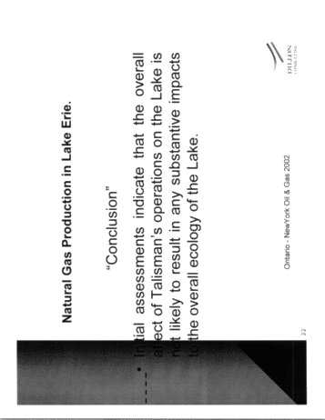 Environmental Review of Natural Gas Production in Lake Erie Page 22