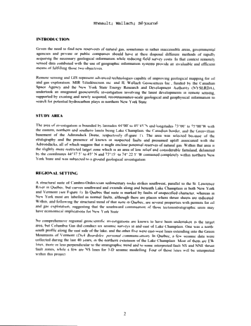 Regional Geological Framework for Exploration of Natural Gas in the St. Lawrence Lowlands and the Champlain Valley of Northeastern New York and Quebec Page 2