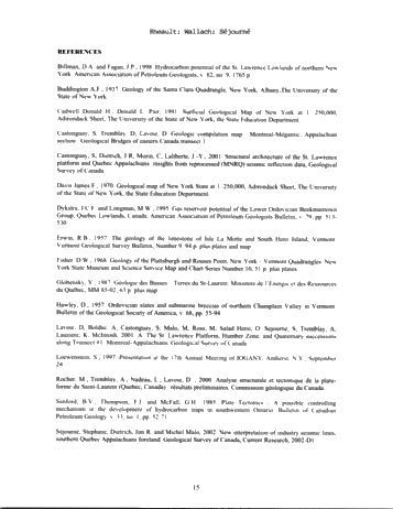 Regional Geological Framework for Exploration of Natural Gas in the St. Lawrence Lowlands and the Champlain Valley of Northeastern New York and Quebec Page 15