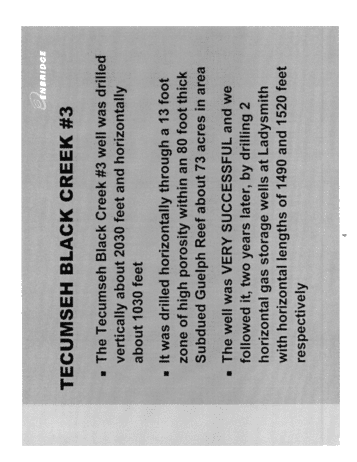 Horizontal Drilling in the Black Creek Storage Pool; A Success Story Page 4