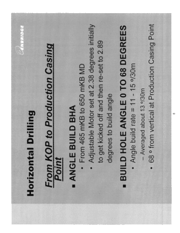 Horizontal Drilling in the Black Creek Storage Pool; A Success Story Page 8