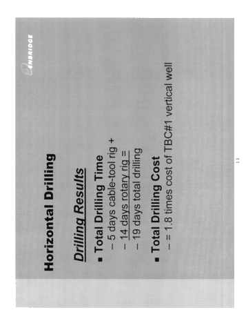 Horizontal Drilling in the Black Creek Storage Pool; A Success Story Page 13