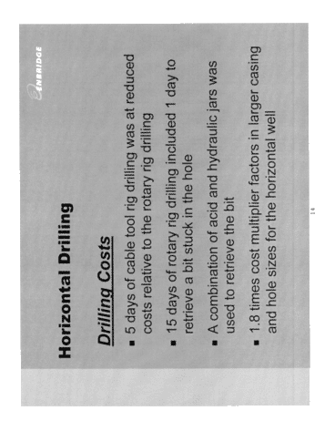 Horizontal Drilling in the Black Creek Storage Pool; A Success Story Page 14