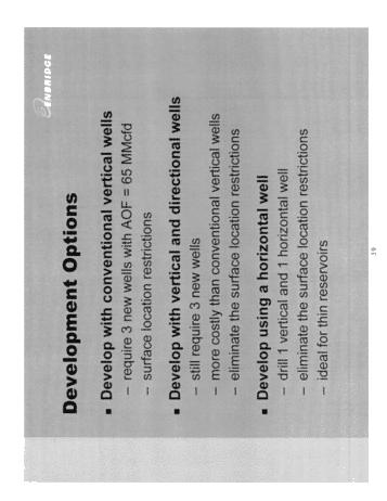 Horizontal Drilling in the Black Creek Storage Pool; A Success Story Page 39