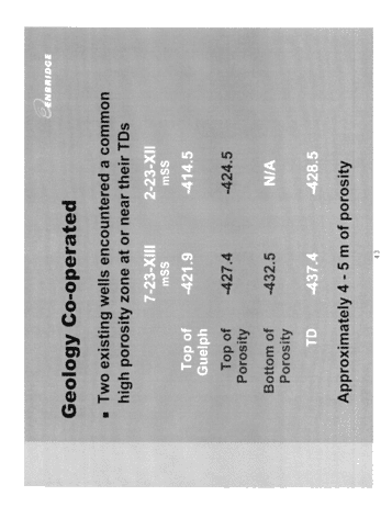 Horizontal Drilling in the Black Creek Storage Pool; A Success Story Page 43