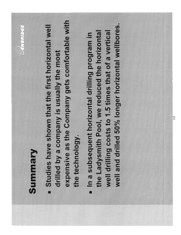 Horizontal Drilling in the Black Creek Storage Pool; A Success Story Page 48