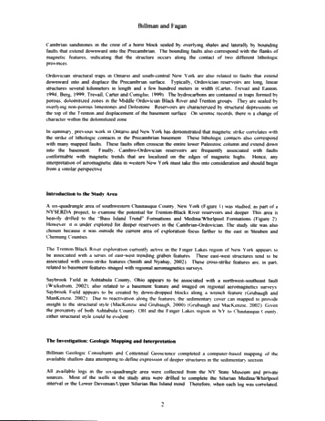 Investigation of the Under-Explored Cambrian and Ordovician of Southwestern Chautauqua County, NY Page 2