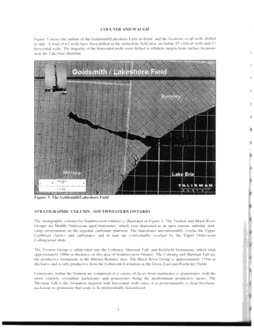 The Goldsmith/Lakeshore Field: A Case History of an Ontario Trenton Oil Pool Page 4