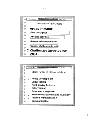 MNR Regulatory Update Page 2