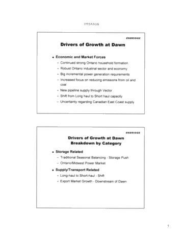 A New Dawn: Managing Growth and Meeting Market Demand Page 5