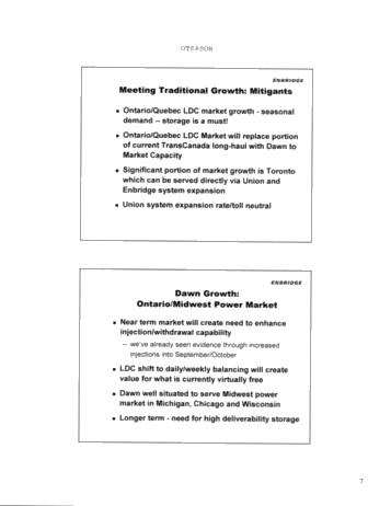 A New Dawn: Managing Growth and Meeting Market Demand Page 7