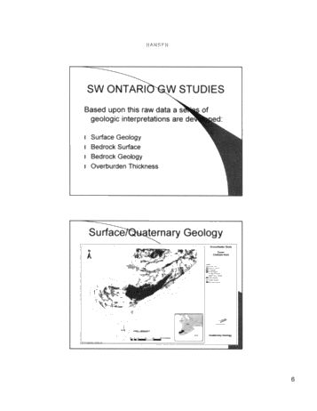 Southwestern Ontario Regional Groundwater Evaluations Page 6