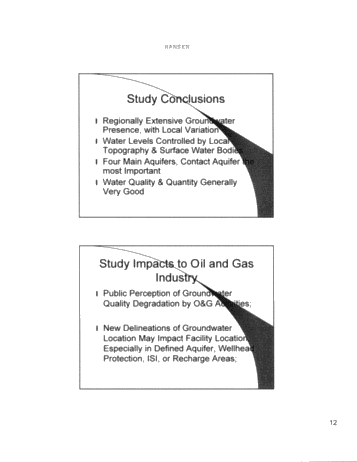 Southwestern Ontario Regional Groundwater Evaluations Page 12