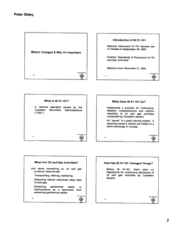 New Reserve Reporting Requirements for Canadian Oil and Gas Companies Page 5