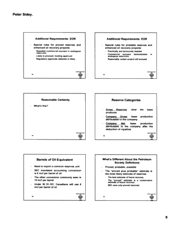 New Reserve Reporting Requirements for Canadian Oil and Gas Companies Page 12