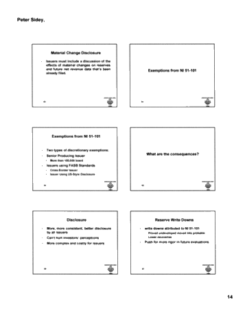 New Reserve Reporting Requirements for Canadian Oil and Gas Companies Page 17