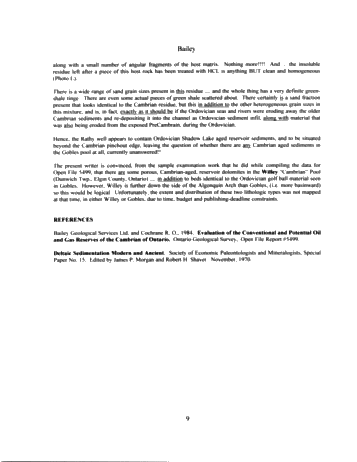 A Geological Model for the Innerkip Gas Pool, Oxford County, Blandford/Blenheim Townships, Ontario Page 9