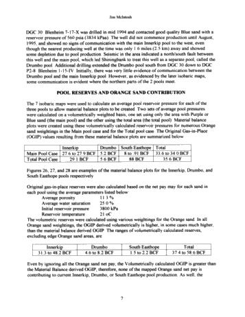 Innerkip Cambrian Gas Pool Pressure and Production History Page 7
