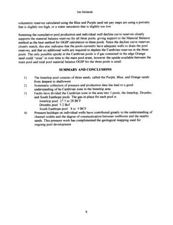 Innerkip Cambrian Gas Pool Pressure and Production History Page 8