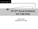 Fortuna Energy Inc. in the U.S.A. Page 1
