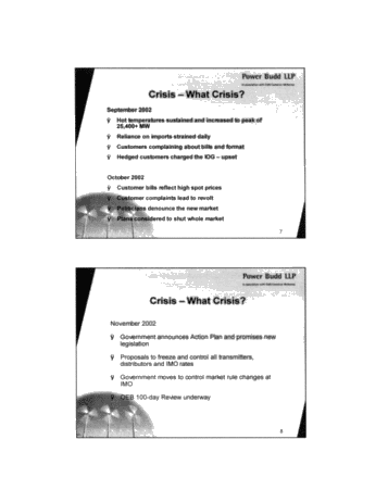 Underground Natural Gas Storage: Solutions for a Constrained Electricity Market Page 4