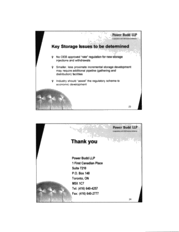 Underground Natural Gas Storage: Solutions for a Constrained Electricity Market Page 12