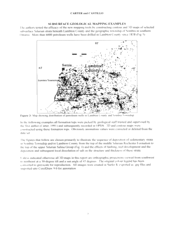 3D Mapping in the Subsurfact of Southern Ontario Using GIS and Digital Petroleum Well Data Page 7