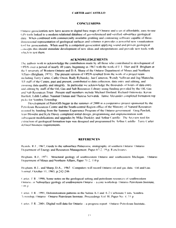 3D Mapping in the Subsurfact of Southern Ontario Using GIS and Digital Petroleum Well Data Page 13