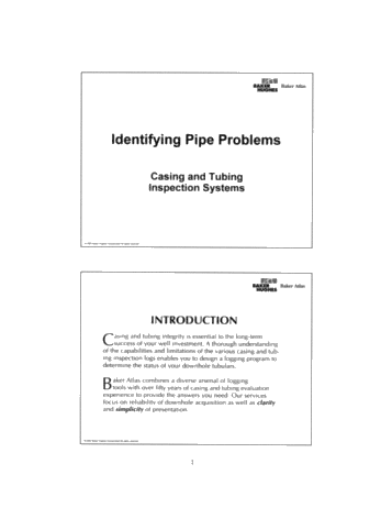 Symposium - Identifying Pipe Problems Page 1