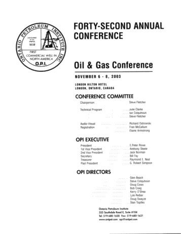 Forty-Second Annual Conference Page 1