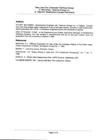 New Lake Erie Underwater Wellhead Design Page 7