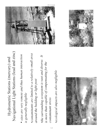 Risk Based Analysis of Ecological and Human Health Toxicological Data as a  Tool for the Development and Clean Up of E and P Sites. Page 11