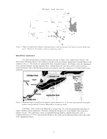 Example of a Trenton-Black River Reservoir A Caser Study of the Rochester Pools, Ontario Page 2