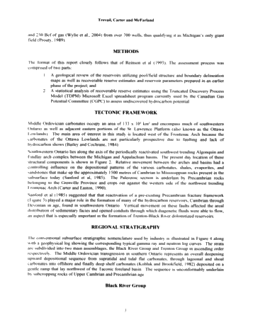 Trenton Black River hydrothermal Dolomite Reservoirs in Ontario: An Assessment of Remaining Potential After 100 Years of Production Page 3
