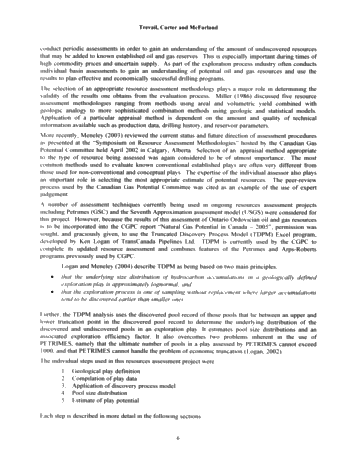 Trenton Black River hydrothermal Dolomite Reservoirs in Ontario: An Assessment of Remaining Potential After 100 Years of Production Page 6