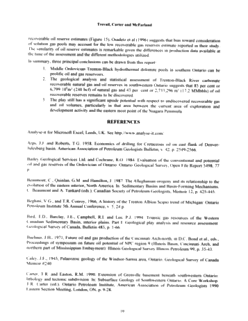 Trenton Black River hydrothermal Dolomite Reservoirs in Ontario: An Assessment of Remaining Potential After 100 Years of Production Page 9