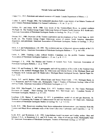 Trenton Black River hydrothermal Dolomite Reservoirs in Ontario: An Assessment of Remaining Potential After 100 Years of Production Page 10