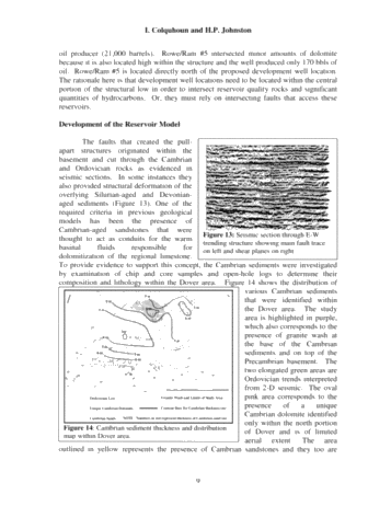 A Comprehensive Evaluation of the Dover 7-5-VE Trenton Black River Hydrothermal Dolomite (HTD) Reservoir Page 8