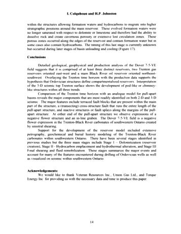 A Comprehensive Evaluation of the Dover 7-5-VE Trenton Black River Hydrothermal Dolomite (HTD) Reservoir Page 13